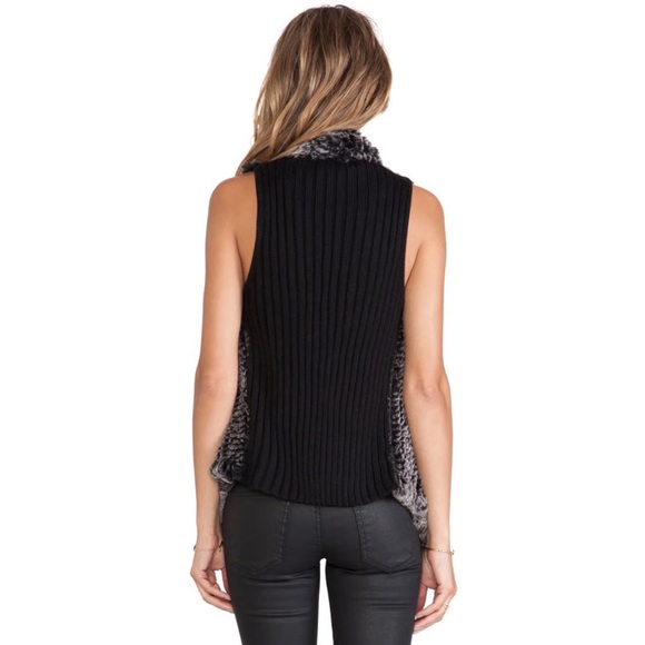 Elliatt Rabbit Fur Vest - Picture 3 of 8